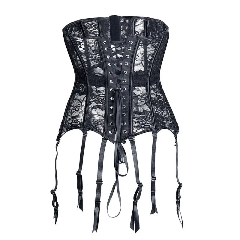 LacyNighty™ Model UC604 LORETTA LACE LINGERIE Underbust Corset