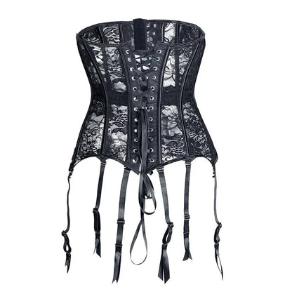 LacyNighty™ Model UC604 LORETTA LACE LINGERIE Underbust Corset