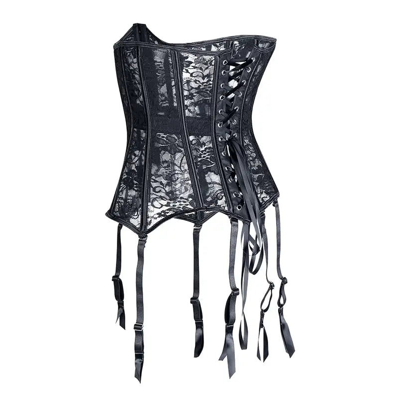 LacyNighty™ Model UC604 LORETTA LACE LINGERIE Underbust Corset