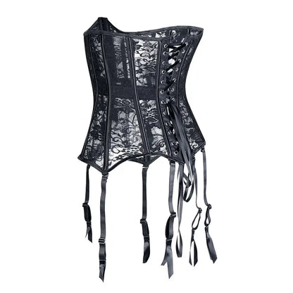 LacyNighty™ Model UC604 LORETTA LACE LINGERIE Underbust Corset