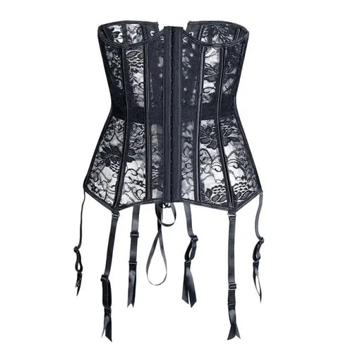 LacyNighty™ Model UC604 LORETTA LACE LINGERIE Underbust Corset