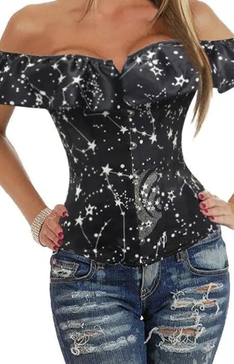 LacyNighty™ Model CT415 LORETTA LACE LINGERIE OVERBUST CORSET