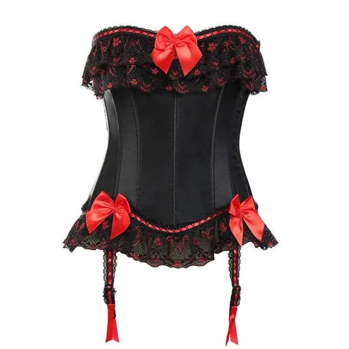 LacyNighty™ Model CT412 LORETTA LACE LINGERIE OVERBUST CORSET