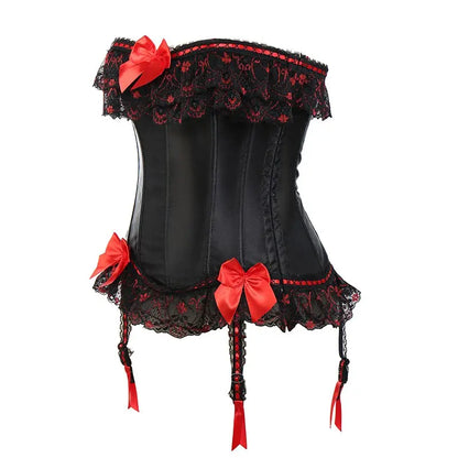 LacyNighty™ Model CT412 LORETTA LACE LINGERIE OVERBUST CORSET