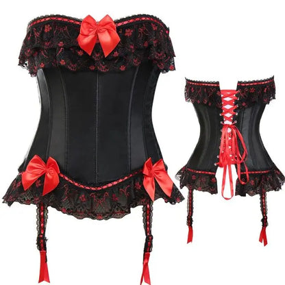 LacyNighty™ Model CT412 LORETTA LACE LINGERIE OVERBUST CORSET