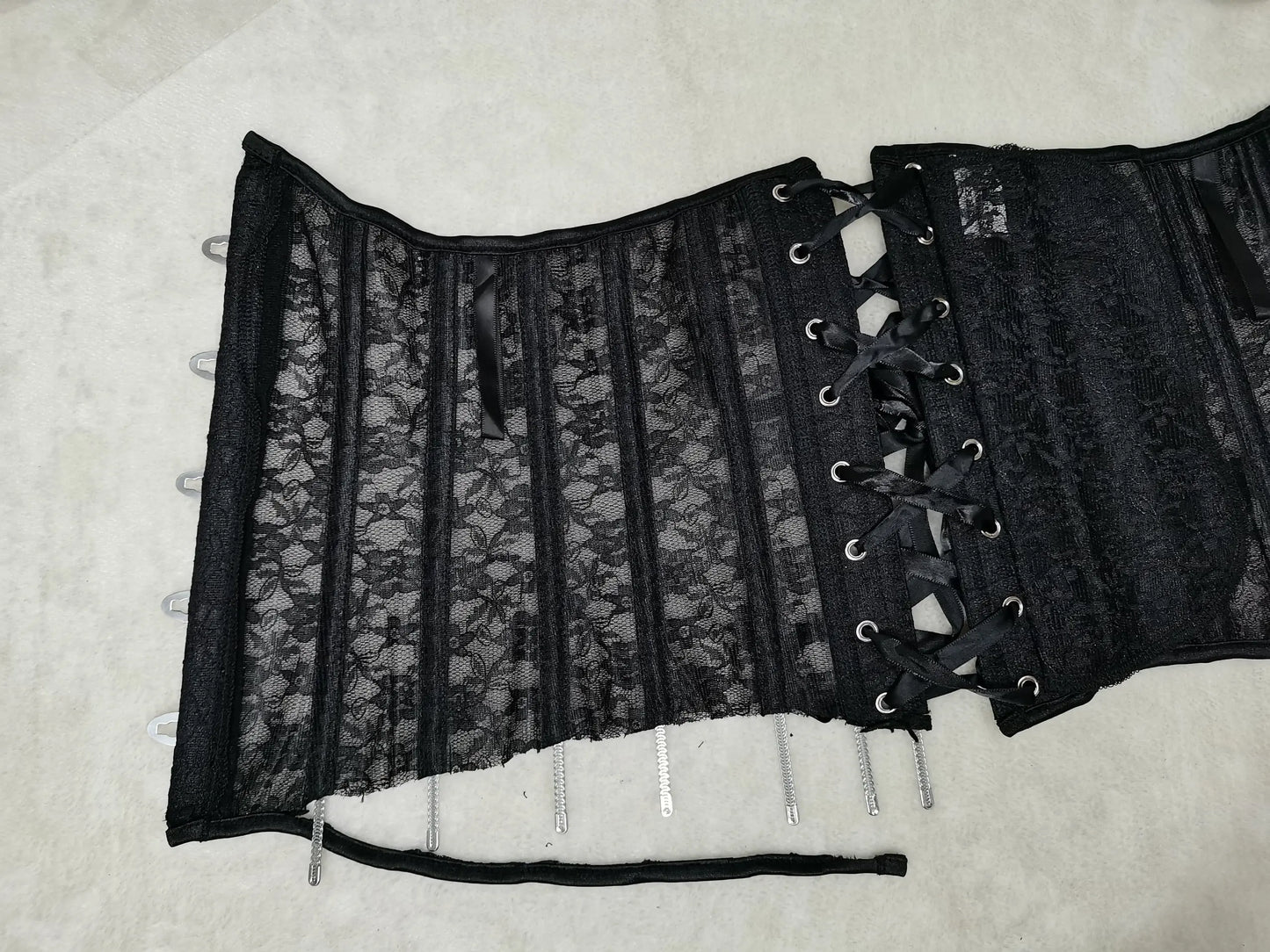 LacyNighty™ Model UC616 LORETTA LACE LINGERIE Underbust Corset