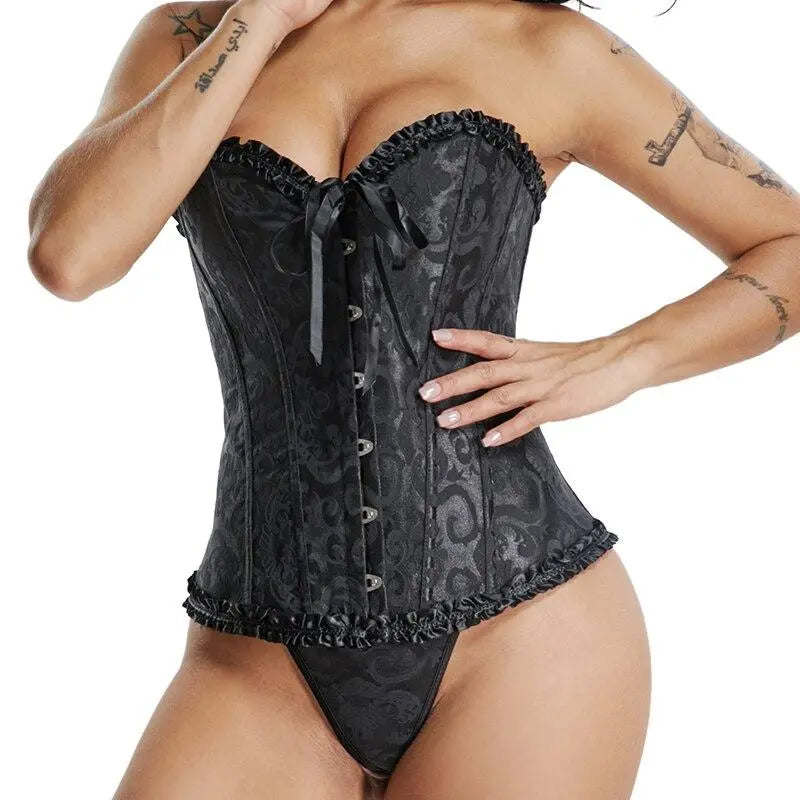 LacyNighty™ Model CD323 LORETTA LACE LINGERIE Corset Dress