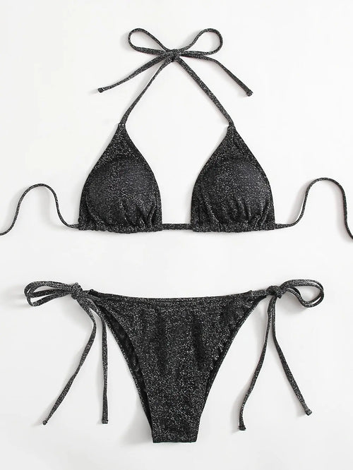 Glisten Bikini - Black Lavah Intimates bikini