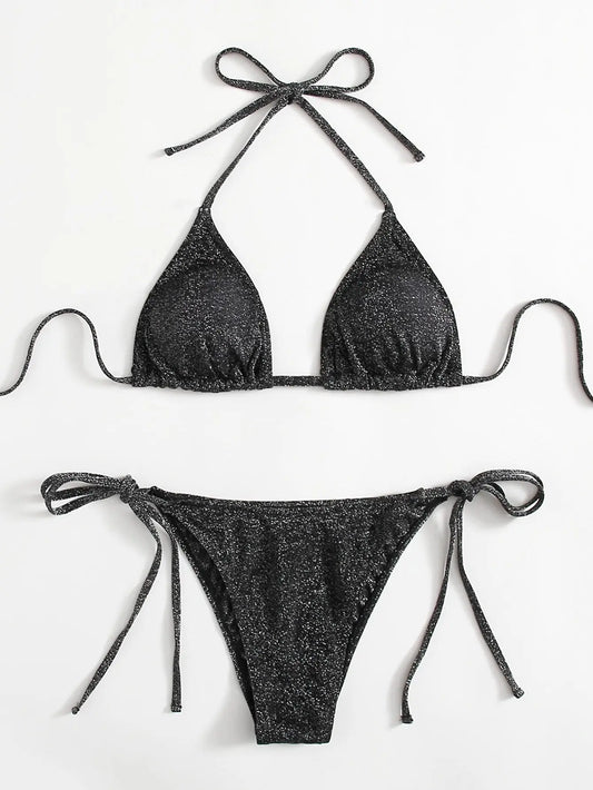 Glisten Bikini - Black Lavah Intimates bikini