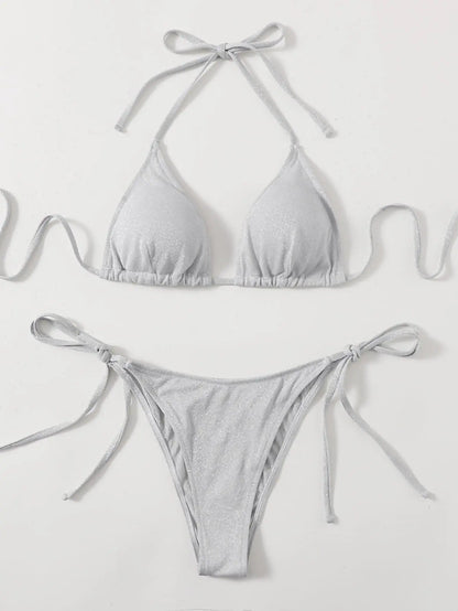 Glisten Bikini - Silver Lavah Intimates bikini