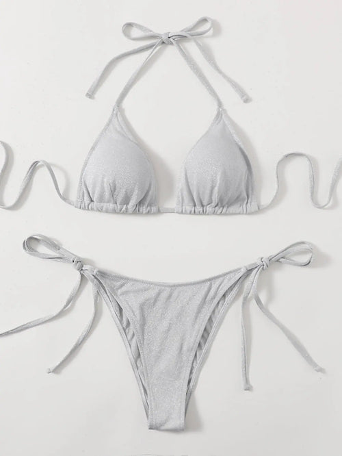 Glisten Bikini - Silver Lavah Intimates bikini