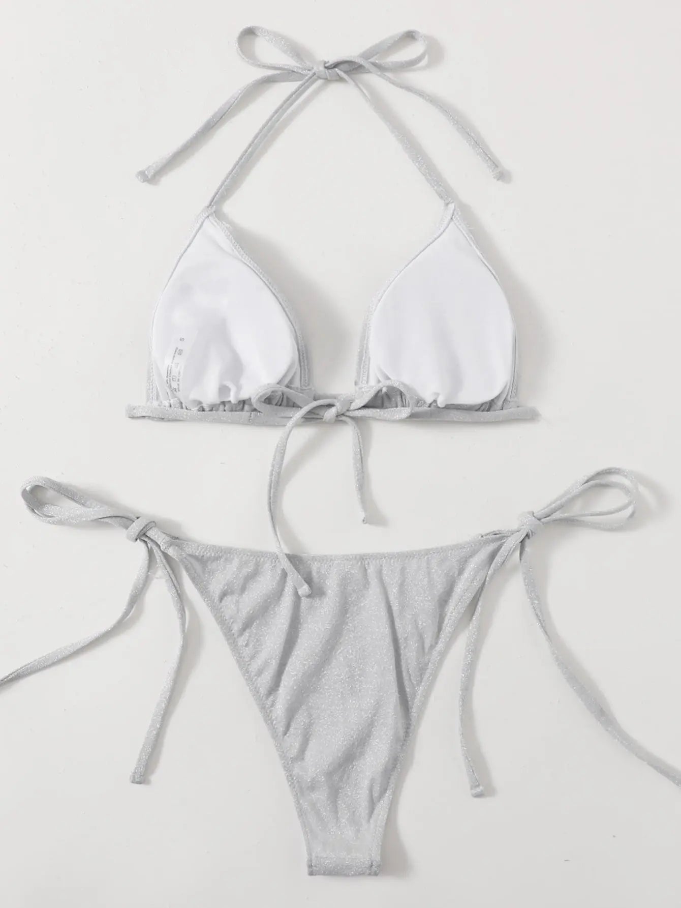 Glisten Bikini - Silver Lavah Intimates bikini