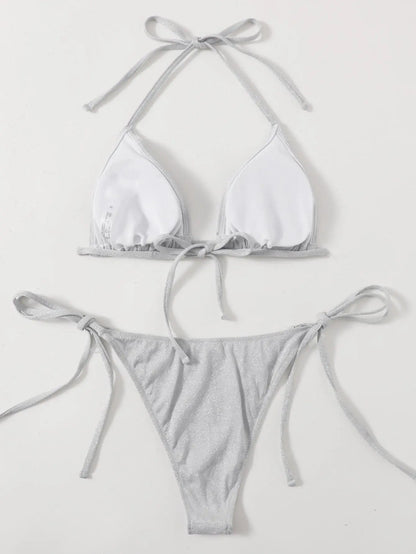 Glisten Bikini - Silver Lavah Intimates bikini