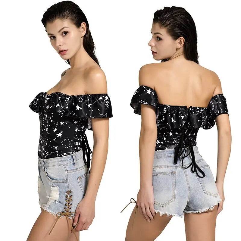 LacyNighty™ Model CT415 LORETTA LACE LINGERIE OVERBUST CORSET