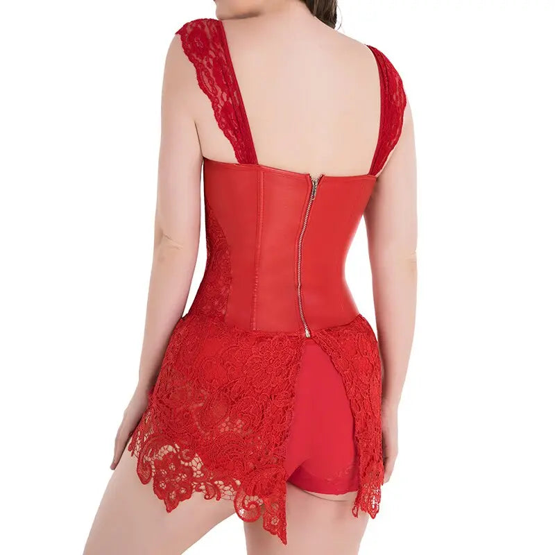 LacyNighty™ Model CD303 LORETTA LACE LINGERIE Corset Dress