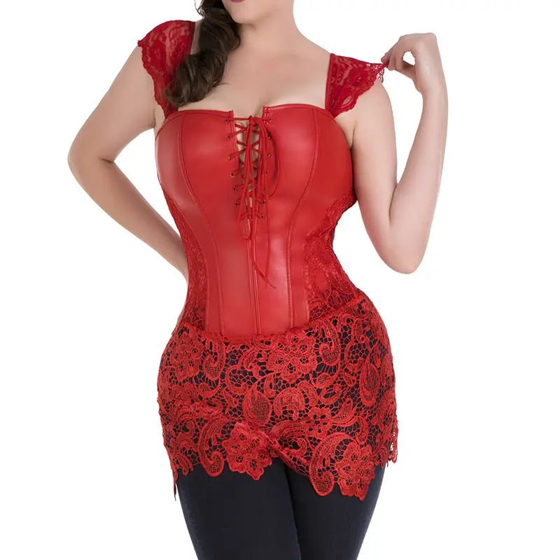 LacyNighty™ Model CD303 LORETTA LACE LINGERIE Corset Dress