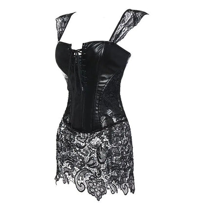 LacyNighty™ Model CD303 LORETTA LACE LINGERIE Corset Dress