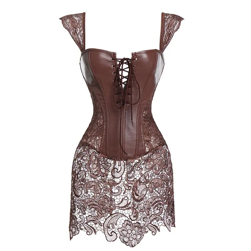 LacyNighty™ Model CD303 LORETTA LACE LINGERIE Corset Dress
