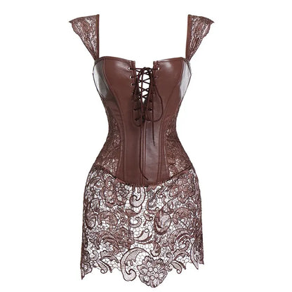 LacyNighty™ Model CD303 LORETTA LACE LINGERIE Corset Dress