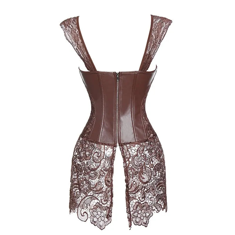 LacyNighty™ Model CD303 LORETTA LACE LINGERIE Corset Dress