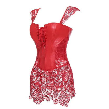 LacyNighty™ Model CD303 LORETTA LACE LINGERIE Corset Dress