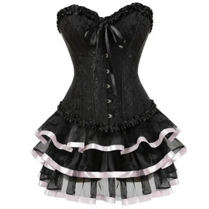 LacyNighty™ Model CD322 LORETTA LACE LINGERIE Corset Dress