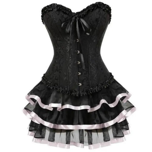 LacyNighty™ Model CD322 LORETTA LACE LINGERIE Corset Dress