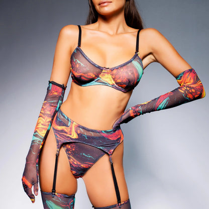 LaycyNighty™ Carla's Tie Dye Set LacyNighty0312 Lingerie Set