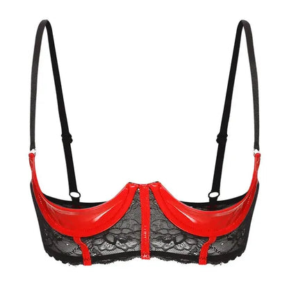 Open Cup Leather Lingerie ghalas