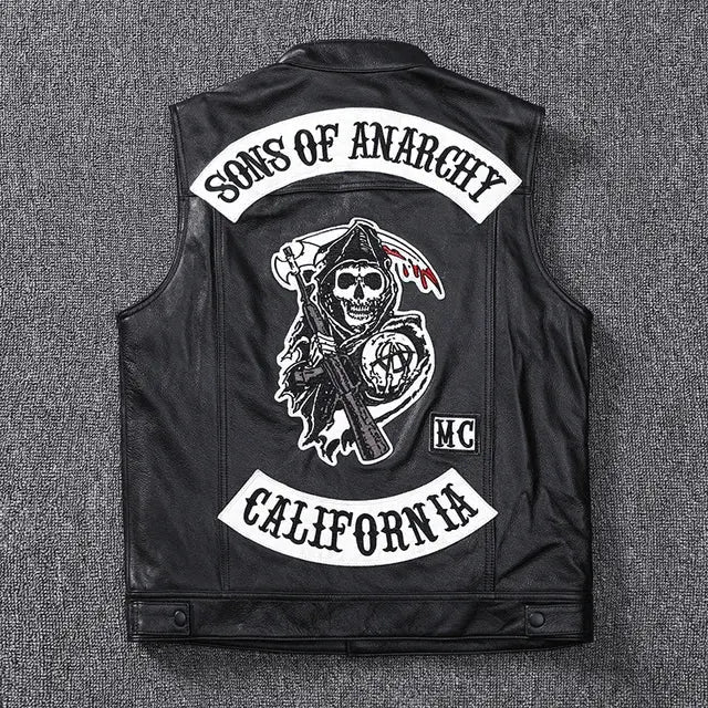 Anarchy Leather Vest Shop1103529143 Store