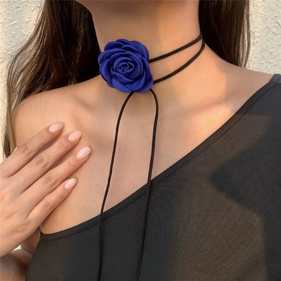 Rose Choker Lacy0301Goth