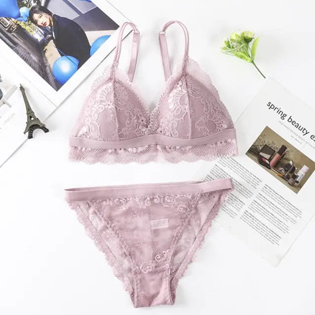 The Flower that Resembles You Bra Sets Fenland Clothes Store Lingerie & Intimates