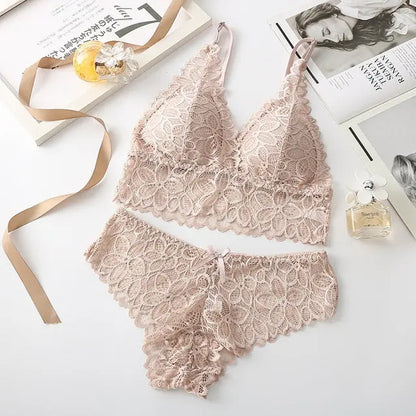 The Flower that Resembles You Bra Sets Fenland Clothes Store Lingerie & Intimates