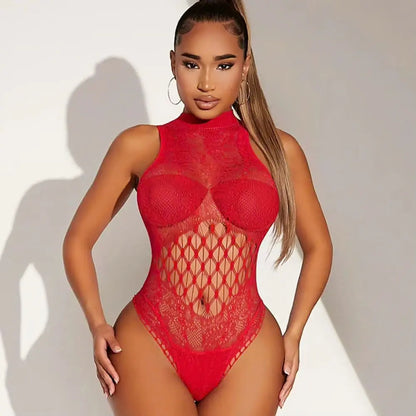 Do You Ever Wonder Fishnet Bodysuit Lavah Intimates